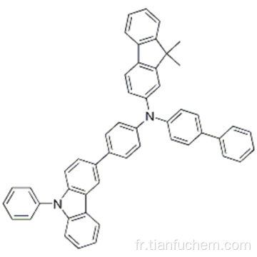 9H-Fluorène-2-aMine, N- [1,1&#39;-biphényl] -4-yl-9,9-diméthyl-N- [4- (9-phényl-9H-carbazol-3-yl) phényle] - CAS 1242056-42-3